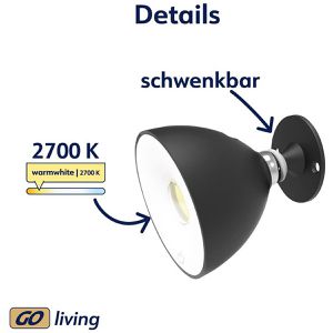 Produktbild für Leselampe Müller-Licht Halo, mit Klemme