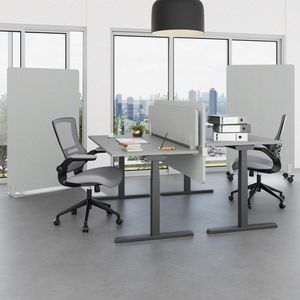 Produktbild für Tischtrennwand Böttcher-AG Style, hellgrau