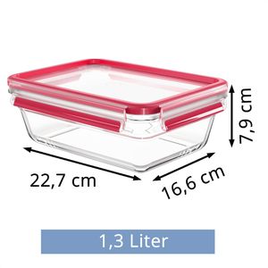 Produktbild für Frischhaltedose Emsa Clip&amp;Close N1041000, aus Glas