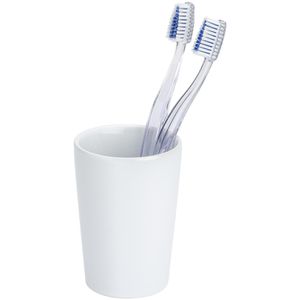Produktbild für Zahnputzbecher Wenko Coni, weiß, aus Keramik