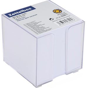 Zettelbox Office-Point transparent, 9,2 x 9,2 cm