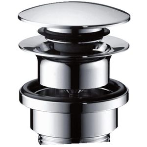 Ablaufgarnitur hansgrohe Push-Open 50100000, aus Messing