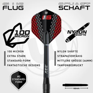 Produktbild für Dartscheibe WINMAU Blade 6 Set, PDC Zertifizierung