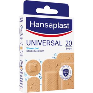 Produktbild für Pflaster Hansaplast Universal, 20 Strips