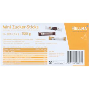 Produktbild für Zuckersticks Hellma weißer Zucker