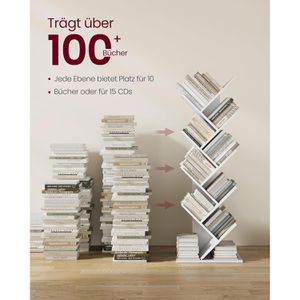 Produktbild für Bücherregal Vasagle LBC11WT, weiß