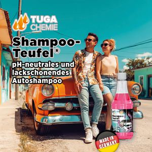 Produktbild für Autoshampoo Tuga-Chemie Shampoo-Teufel, mit Litschi-Duft