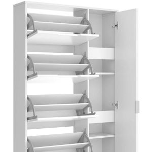 Produktbild für Schuhschrank Vicco Luca, weiß, mit Spiegelschrank