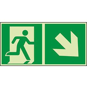 Hinweisschild Abtec ISO 7010 E002+E006 Folie