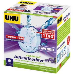 Produktbild für Luftentfeuchter UHU 50765 Turbo Tabs, Lavendel, Granulat