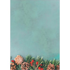 Weihnachtsbriefpapier Sigel DP642, Green Christmas