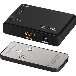 HDMI-Switch LogiLink HD0042 3-Port Verteiler Full HD bei 60 Hz
