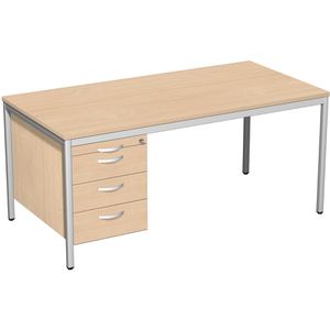 Schreibtisch Geramöbel 4 Fuß Eco N-522118-BL