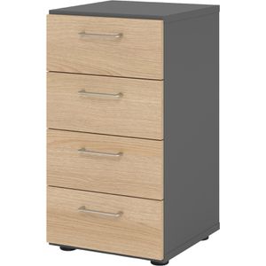 Kommode Hammerbacher Serie 9 Advanced, eiche / graphit