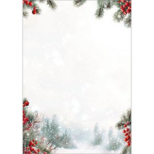Weihnachtsbriefpapier Sigel DP686, Scandinavian Snow
