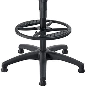 Produktbild für Arbeitsstuhl meychair PW1-H-PU-FR4, schwarz