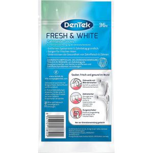 Produktbild für Zahnseide DenTek Fresh &amp; White, ungewachst