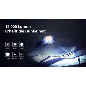 Produktbild für Taschenlampe Wuben A9, LED, aufladbar