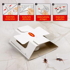 Produktbild für Klebefalle Aeroxon Ungeziefer Köderfalle, giftfrei, mit Köder