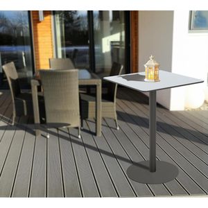 Produktbild für Stehtisch meet-powered-by-PAPERFLOW Cross TRCROS8080H, grau
