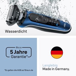 Produktbild für Elektrorasierer Braun Series 6, 62-B1200s, blau