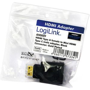 Produktbild für HDMI-Adapter LogiLink HDMI Mini-HDMI, AH0009
