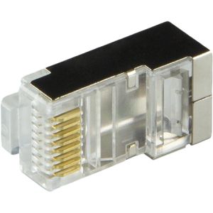 Produktbild für Modularstecker LogiLink MP0022O, orange Tülle, Cat.6/7, RJ45