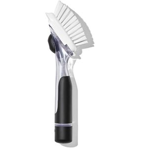 Produktbild für Spülbürste OXO Good Grips, mit Spülmittelspender &amp; Schaber