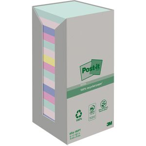Produktbild für Haftnotizen Post-it Recycling Z-Notes, pastell