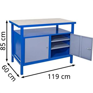Produktbild für Werkbank Güde P 1200 T, 40924, blau