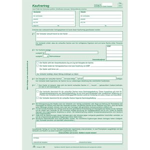 Produktbild für Kaufvertrag RNK 584/10 Universal, A4