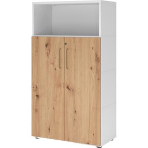 Produktbild für Kombischrank Hammerbacher FW48T3KG, asteiche / weiß
