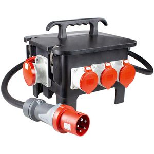 CEE-Stromverteiler as-Schwabe M63, mobil, für außen