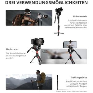Produktbild für Stativ Neewer GM76, Höhe bis 179 cm