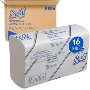 Papierhandtücher Scott Slimfold 5856, 1-lagig