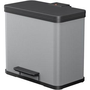 Produktbild für Mülleimer Hailo Öko duo Plus L, silber