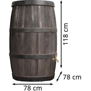 Produktbild für Regentonne Prosperplast Arves Burgund, 500 Liter
