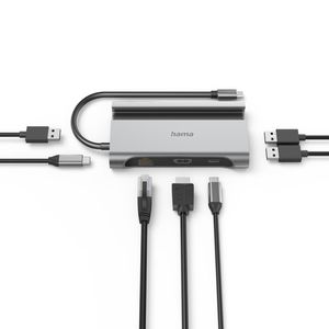 Produktbild für Dockingstation Hama 7-in-1-USB-C-Docking-Station