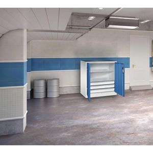 Produktbild für Werkzeugschrank CP-Möbel 8821-5035, aus Metall, grau / blau