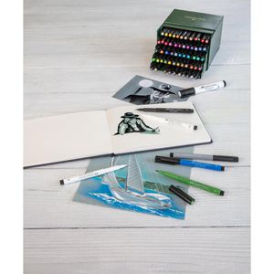 Produktbild für Kalligraphie-Stift Faber-Castell Pitt Artist Pen 167547, blau