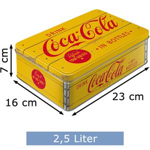 Produktbild für Vorratsdose Nostalgic-Art Coca-Cola Logo Yellow