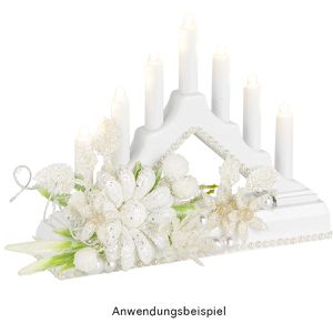 Produktbild für Lichterbogen Ideen-mit-Herz 013164-01, Mini, weiß