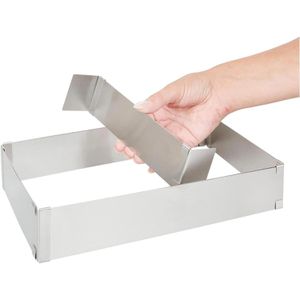 Produktbild für Backrahmen wenco 555555, mit Klemmung &amp; Teiler, aus Edelstahl