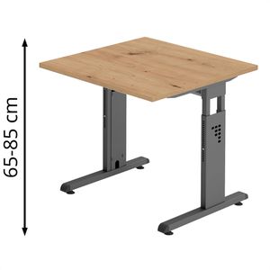 Produktbild für Schreibtisch Hammerbacher O-Serie asteiche / graphit