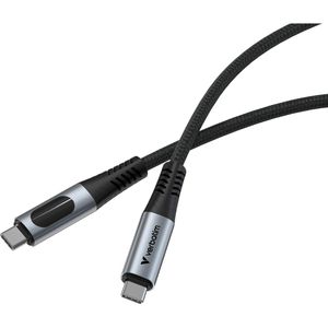 Produktbild für Ladekabel Verbatim USB4, schwarz, 1,2m