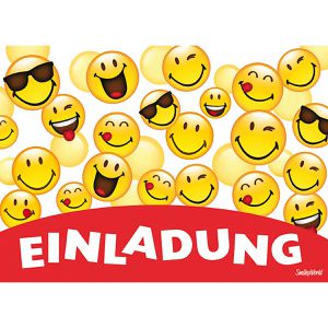 Produktbild für Einladungskarten Perleberg 7440022-2, Smiley World
