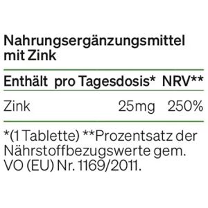 Produktbild für Zink natural-elements 120 Tabletten