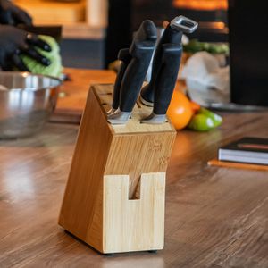 Produktbild für Messerblock Zeller Bamboo 25319
