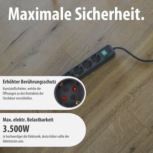 Produktbild für Steckdosenleiste Brennenstuhl Eco-Line, 1,5m Kabel