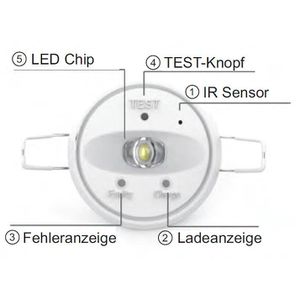 Produktbild für Notbeleuchtung Enovalite 200106, Sicherheitsleuchte, LED, Akku